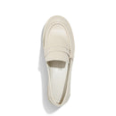 Sapato Mocassim Off White Couro Tratorado
