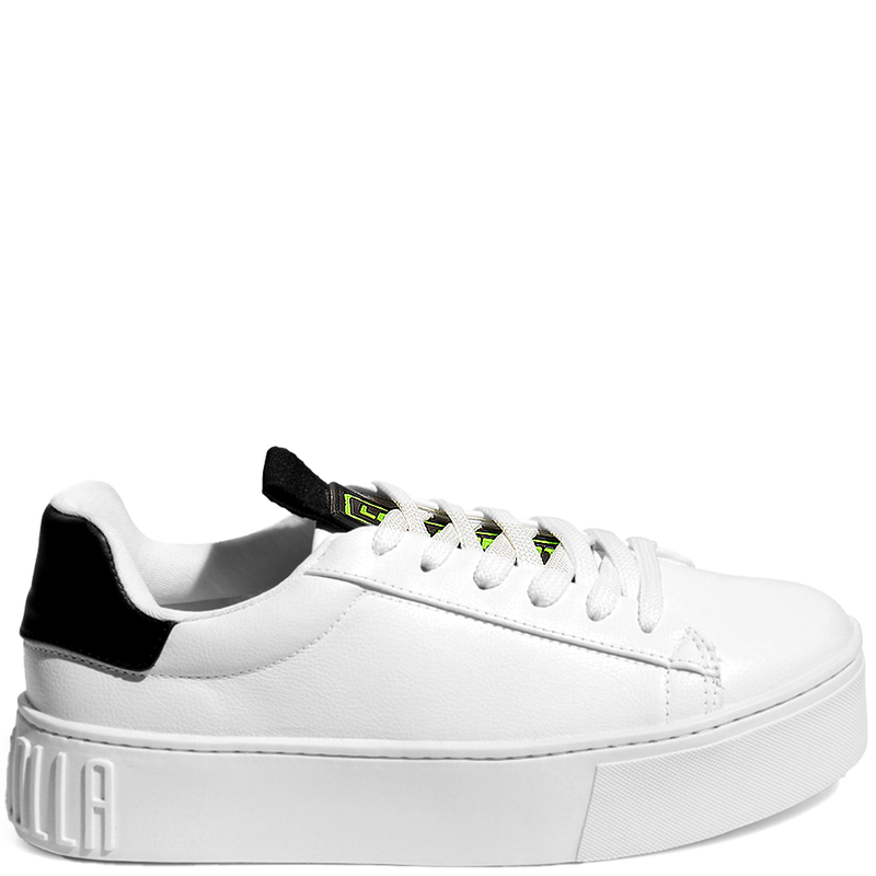 Tênis Flatform Branco Napa Floater Recortes